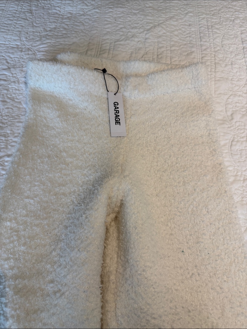 Garage Kids Cream Sherpa Leggings